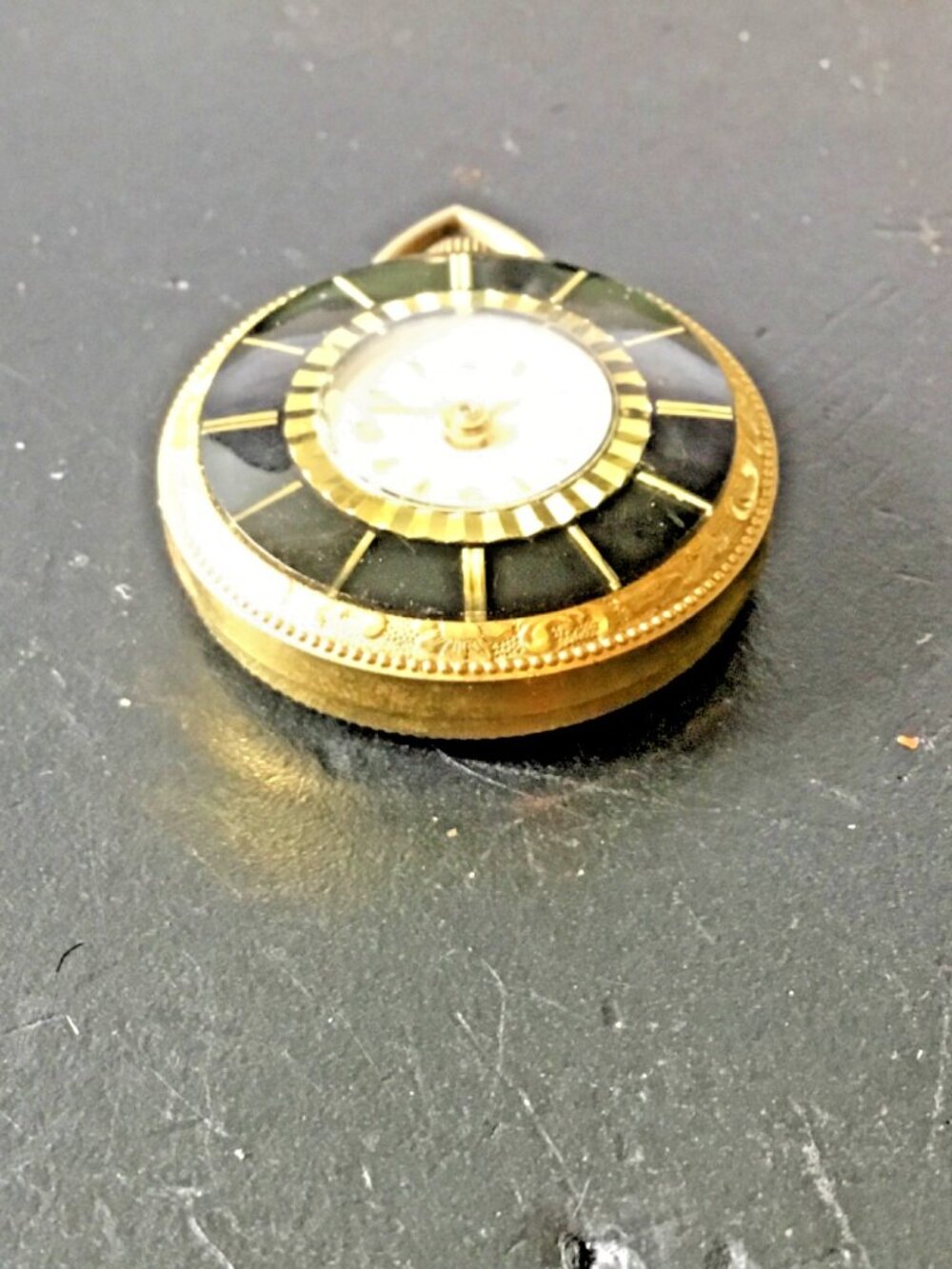 Vintage Lucerne Swiss Pendant Pocket Watch – 33.9 mm – Non‑Running – For Parts/R - Picture 2 of 6